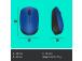MOUSE USB OPTICAL WRL M171/BLUE 910-004640 LOGITECH