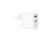 CHARGER USB 65W 2PORT/TA-UC-PDQC65L-W-01 GEMBIRD