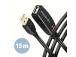 CABLE USB2.0 A-M/A-F ACTIVE/15M ADR-215 AXAGON