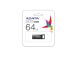 MEMORY DRIVE FLASH USB3.2 64GB/BLACK AROY-UR340-64GBK ADATA