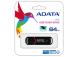 MEMORY DRIVE FLASH USB3.1 64GB/BLACK AUV150-64G-RBK ADATA