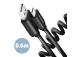 CABLE USB-C TO USB2.0 0.6M/TWISTER BLK BUCM-AM10TB AXAGON