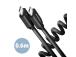 CABLE USB-C TO USB-C 0.6M 60W/TWISTER BLK BUCM-CM10TB AXAGON