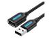 CABLE USB2.0 MALE TO FEMALE/0.5M BLACK CBIBD VENTION