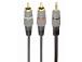 CABLE AUDIO 3.5MM TO 2RCA 1.5M/GOLD CCA-352-1.5M GEMBIRD