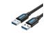 CABLE USB3.0 MALE TO MALE/1.5M BLACK CONBG VENTION