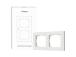 SMART SWITCH FRAME H2 (2-GANG)/WHITE FE-X01D-W AQARA