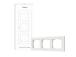 SMART SWITCH FRAME H2 (3-GANG)/WHITE FE-X02D-W AQARA
