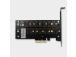SSD ACC ADAPTER NVME/SATA/M.2/SP&LP PCEM2-D AXAGON