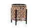 Lillepott WICKER alusega 28x28xH32cm, helepruun