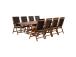 Aiamööblikomplekt FABIOLA laud ja 8 tooli