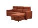 Nurgadiivanvoodi SCALA 244x155/88xH102cm, roostepruun