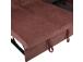 Nurgadiivanvoodi SCALA 244x155/88xH102cm, tumeroosa