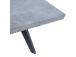 Söögilaud BRIGIT 159/198x84,5xH77cm, betoon, MDF, metalljalad