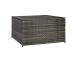 Padjakast WICKER 140x80xH65cm, tumepruun, terasraam, plastikpunutis