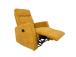 Tugitool EDDY kiikuv ja pöörlev manuaalne recliner 76x96xH103cm, kollane