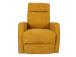 Tugitool EDDY kiikuv ja pöörlev manuaalne recliner 76x96xH103cm, kollane