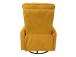 Tugitool EDDY kiikuv ja pöörlev manuaalne recliner 76x96xH103cm, kollane