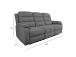 Diivan MIMI 3-kohaline elektriline recliner 208x93xH102cm, hall