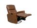 Tugitool DIEGO kiikuv ja pöörlev manuaalne recliner 78x95xH103cm, konjakipruun