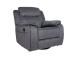 Tugitool GENTRY kiikuv ja pöörlev manuaalne recliner, hall