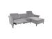 Nurgadiivan DAYTON PN, elektriline recliner 268x94/157xH100cm, helehall