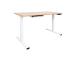 Reguleeritav laud ERGO 1-mootoriga 120x60xH73-121cm, valge/tamm