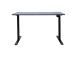 Töölaud ERGO LIGHT 1-mootoriga 120x60xH72,5-117,5cm, must