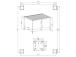 Varikatus MIRADOR 3x4xH2,5m, tumehall