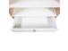 Riiul HELENA WHITE 80x40xH140cm, MDF naturaalne/valge