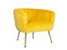 Tugitool TUCKER kollane, 78x71xH69cm, polüesterkangas, roostevaba teras