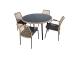 Aiamööblikomplekt PRUSSIA laud ja 4 tooli