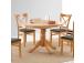 Söögilaud MIX & MATCH D90/120xH74cm, hele tamm
