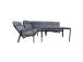 Aiamööblikomplekt CASTEN laud ja nurgadiivan