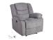 Tugitool CYRUS recliner, hall, 99x95xH102cm, polüesterkangas, puit, vineer, metall