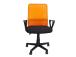 Arvutitool/kontoritool BELINDA, 59x56xH86,5-98,5cm, must/oranþ, polüesterkangas, plastik
