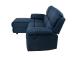 Nurgadiivan BERIT VN manuaalne recliner 214x160/95xH98cm, tumesinine