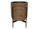 Lillepott WICKER alusega 38x38xH49cm, pruun