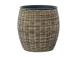 Lillepott WICKER D30xH30cm, helepruun