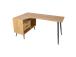 Kirjutuslaud GEORGIA 145x80xH75cm, melamiin tammedekooriga