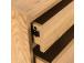 Kummut SACHA 50x40xH109cm, tammedekooriga melamiin