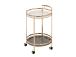Serveerimislaud GENUA D52xH79cm, kuldne, teras, klaas