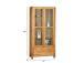 Vitriinkapp CHICAGO NEW 2-klaasuksega ja 2-sahtliga, 91x40xH190cm, puit: tammespoon/MDF, värvus: naturaalne, õlitatud