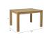 Söögilaud CHICAGO NEW 120x90xH76cm, tammespooniga MDF, puit, õlitatud