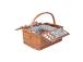 Piknikukorv GINO 4-le 46x33xH22/40cm, sangaga