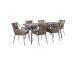 Aiamööblikomplekt ANDROS laud ja 6 tooli