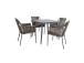 Aiamööblikomplekt ANDROS laud ja 4 tooli