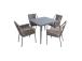 Aiamööblikomplekt ANDROS laud ja 4 tooli