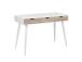 Kirjutuslaud NEPTUN 110x50xH77cm, valge/tamm, melamiinplaat, metall