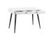 Kirjutuslaud NEPTUN 110x50xH77cm, valge/must, melamiinplaat, metall